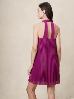 Pleated Mini Dress