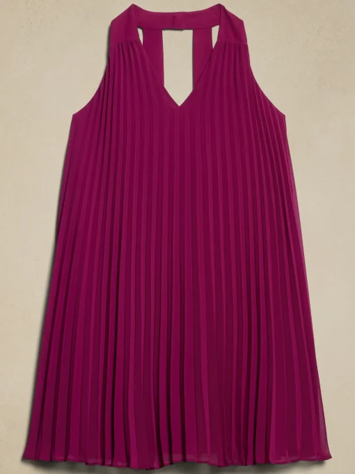 Pleated Mini Dress