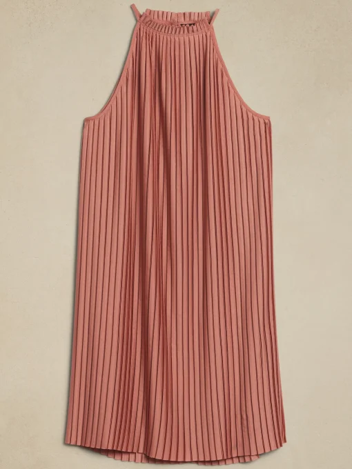 Pleated Mini Dress