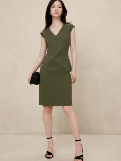 Ponte Knee-Length Dress