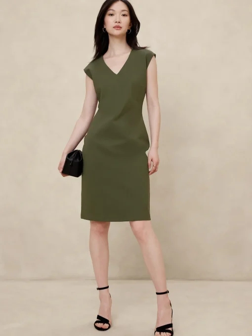 Ponte Knee-Length Dress