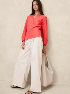 Poplin Bib Shirt