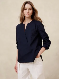 Poplin Bib Shirt