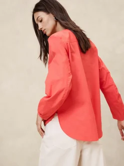 Poplin Bib Shirt
