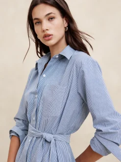 Poplin Maxi Shirtdress