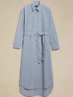 Poplin Maxi Shirtdress