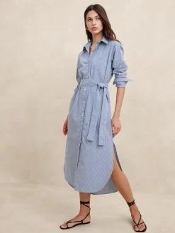 Poplin Maxi Shirtdress