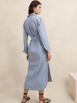 Poplin Maxi Shirtdress