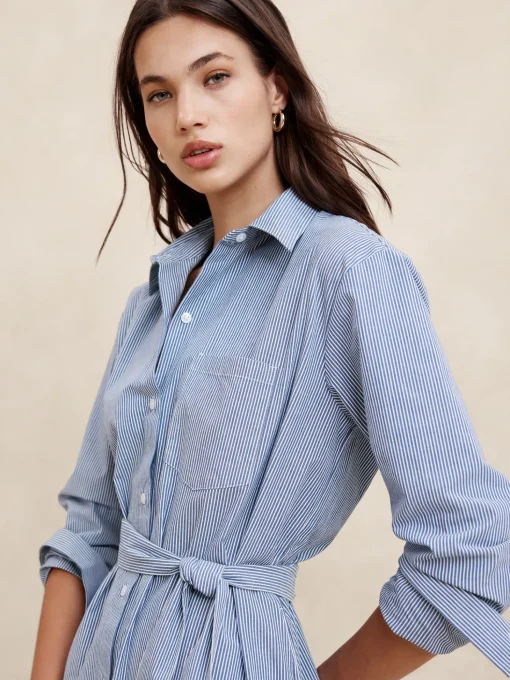 Poplin Maxi Shirtdress