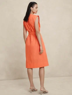 Poplin Midi Shift Shirtdress