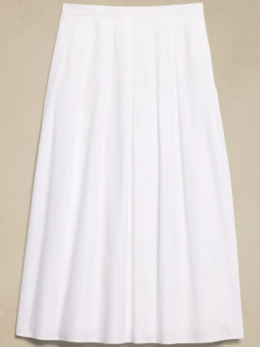 Poplin Midi Skirt