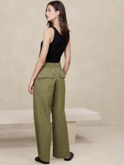 Poplin Straight Pant