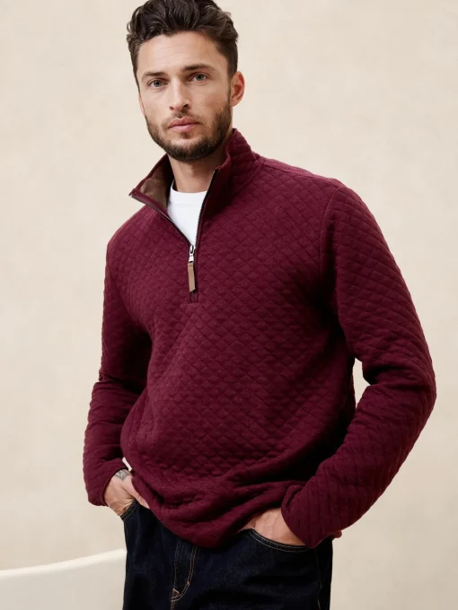 Quilted Half Zip