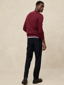 Relaxed Brushed Pleated Pant