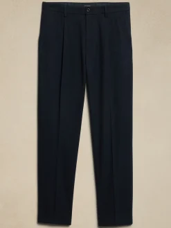Relaxed Brushed Pleated Pant