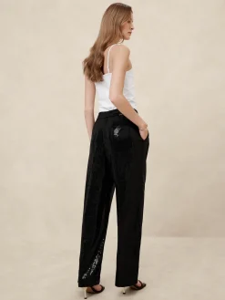 Relaxed Sequin Trouser