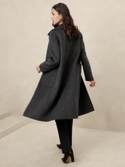 Reversible Double Face Wool-Blend Coat
