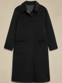 Reversible Double Face Wool-Blend Coat