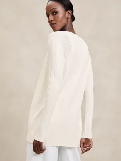 Ribbed Cardigan Sweater