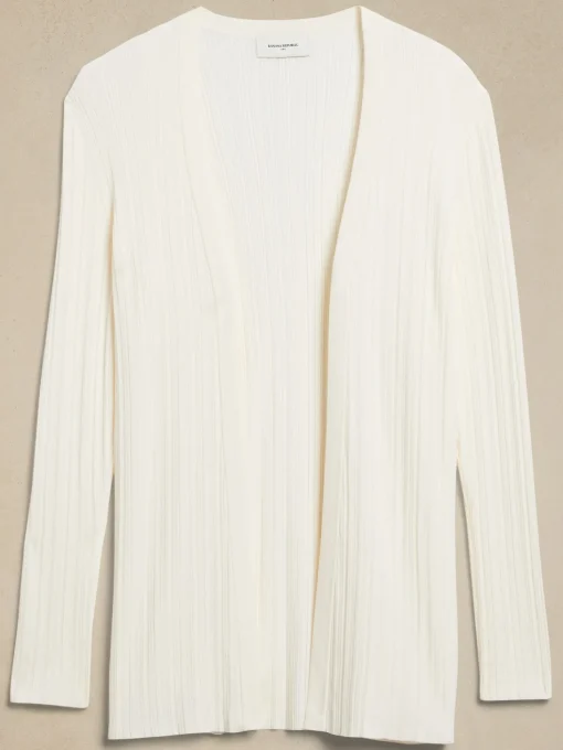 Ribbed Cardigan Sweater