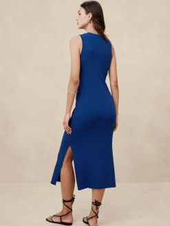 Ribbed Midi Sweater Dress