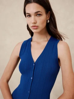 Ribbed Midi Sweater Dress