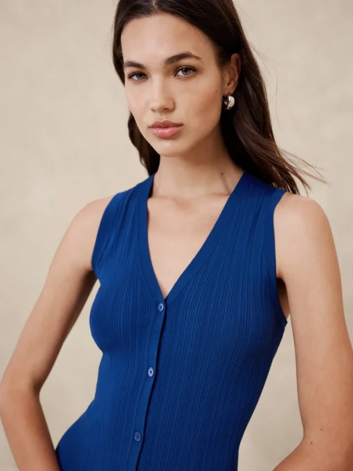 Ribbed Midi Sweater Dress