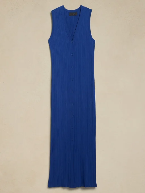 Ribbed Midi Sweater Dress