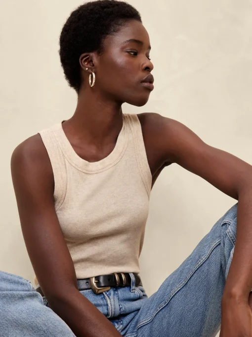 Ribbed Racer Tank