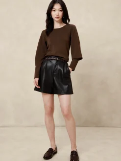 Scuba Raglan-Sleeve Top