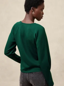 Scuba Raglan-Sleeve Top