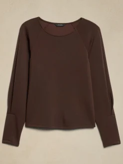 Scuba Raglan-Sleeve Top