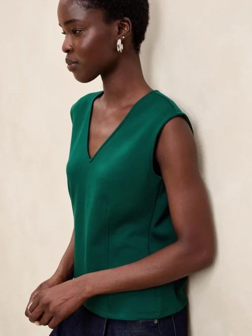 Scuba V-Neck Top