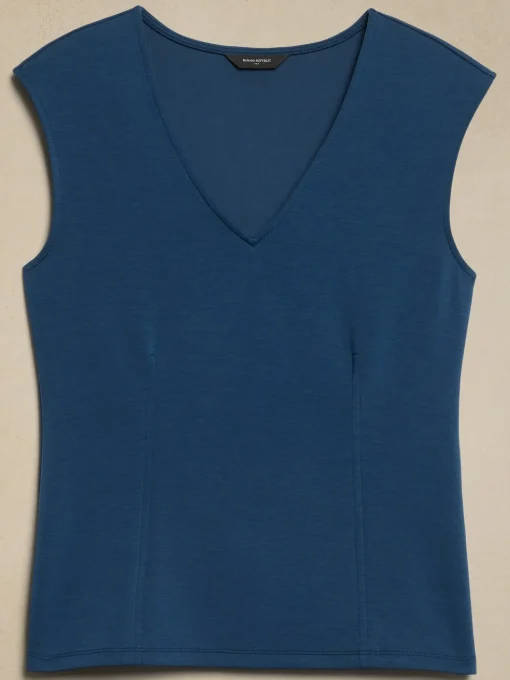 Scuba V-Neck Top