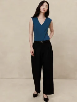 Scuba V-Neck Top
