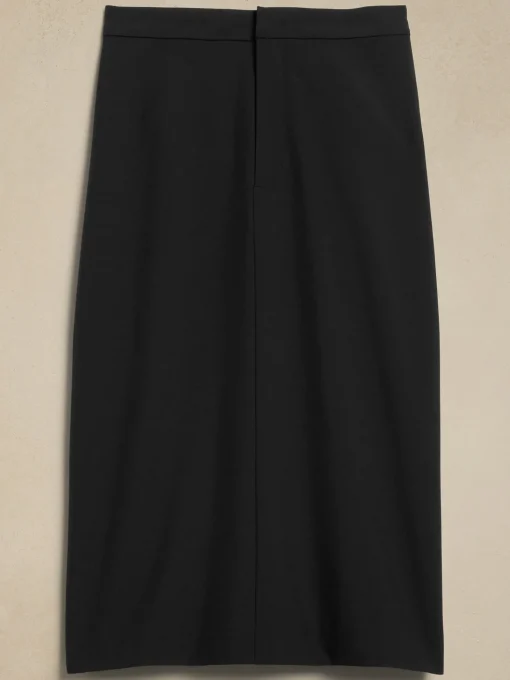Sculpted Midi Pencil Skirt