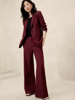 Sculpted Wide-Leg Trouser