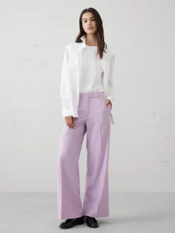Sculpted Wide-Leg Trouser