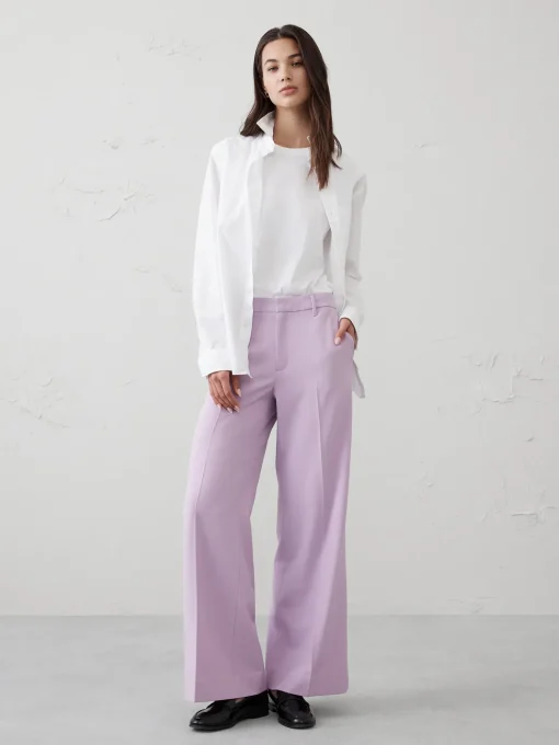 Sculpted Wide-Leg Trouser