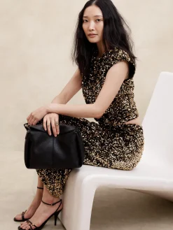 Sequin Cropped Top