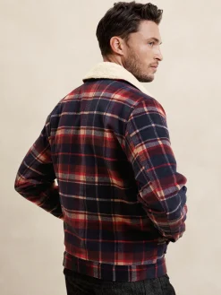 Sherpa Plaid Jacket