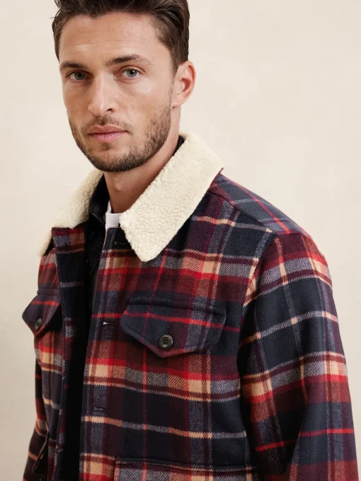 Sherpa Plaid Jacket