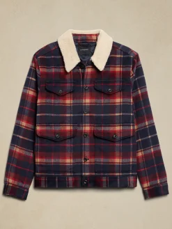 Sherpa Plaid Jacket