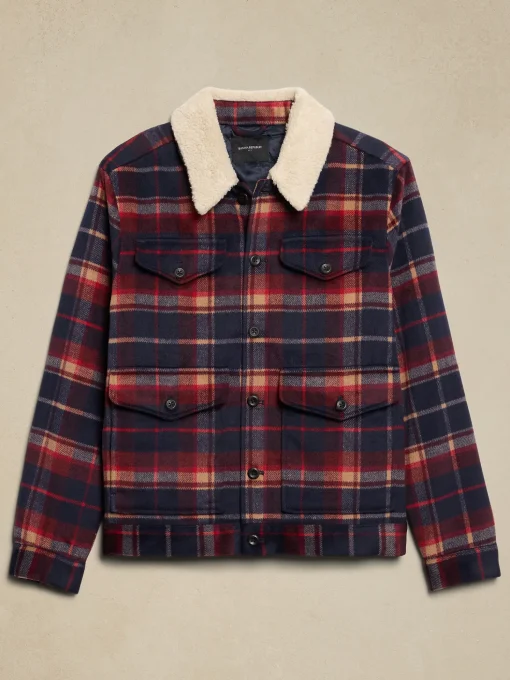 Sherpa Plaid Jacket