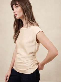 Side-Shirred Blouse