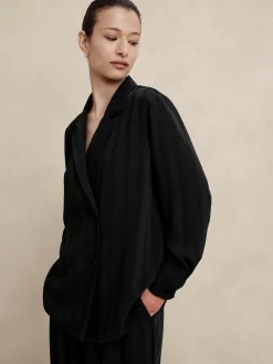 Silky Collared Blouse