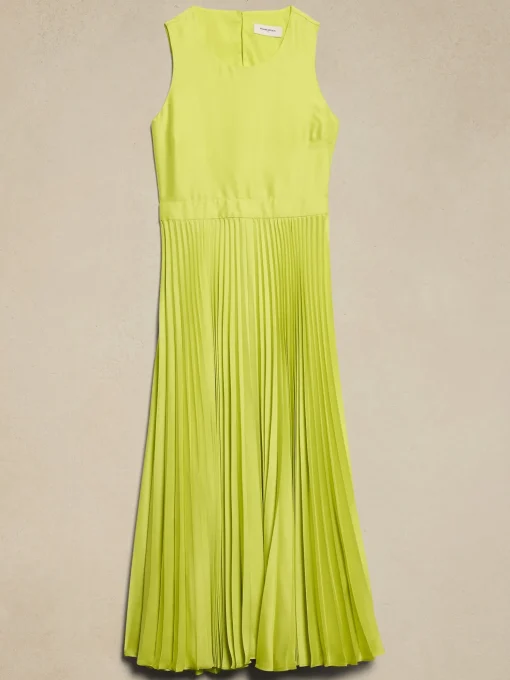 Silky Cut-Out Back Midi Dress