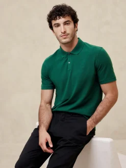 Slim Cotton Pique Polo