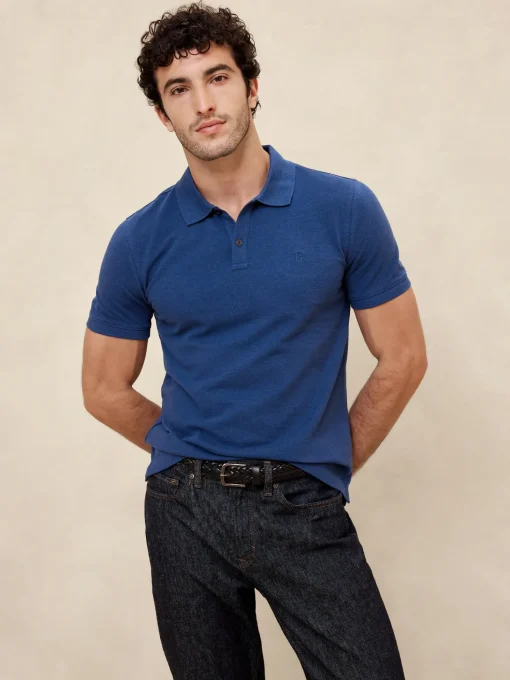 Slim Cotton Pique Polo
