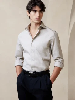 Slim Dobby Dress Shirt